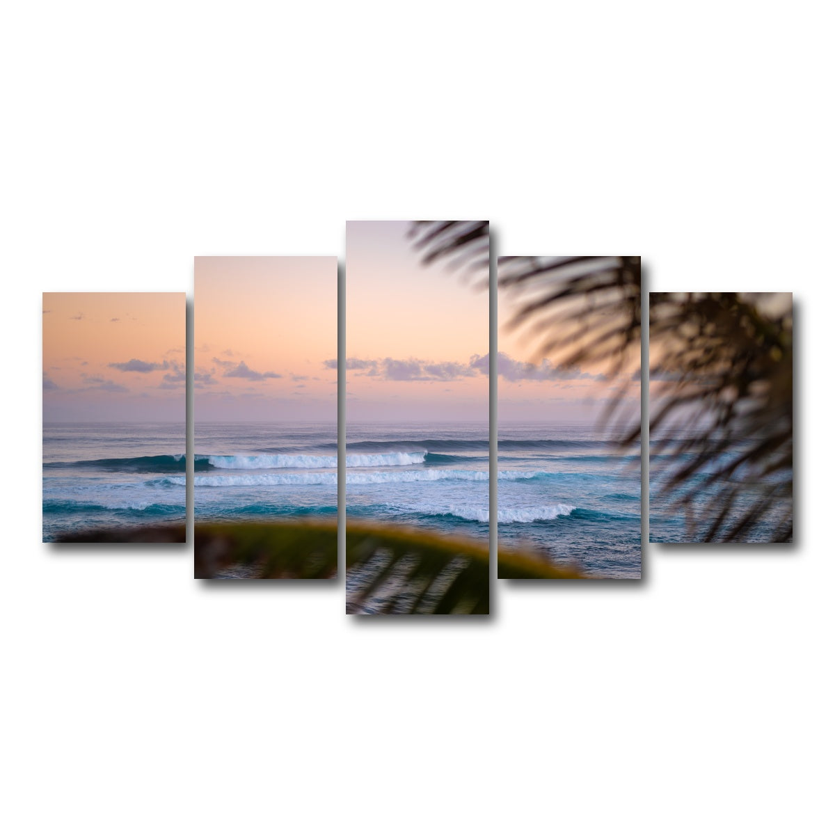 AUTO-MOCKUP WHITE | Island Morning | 5 Piece | Gallery Wrap Canvas | group=5_normal