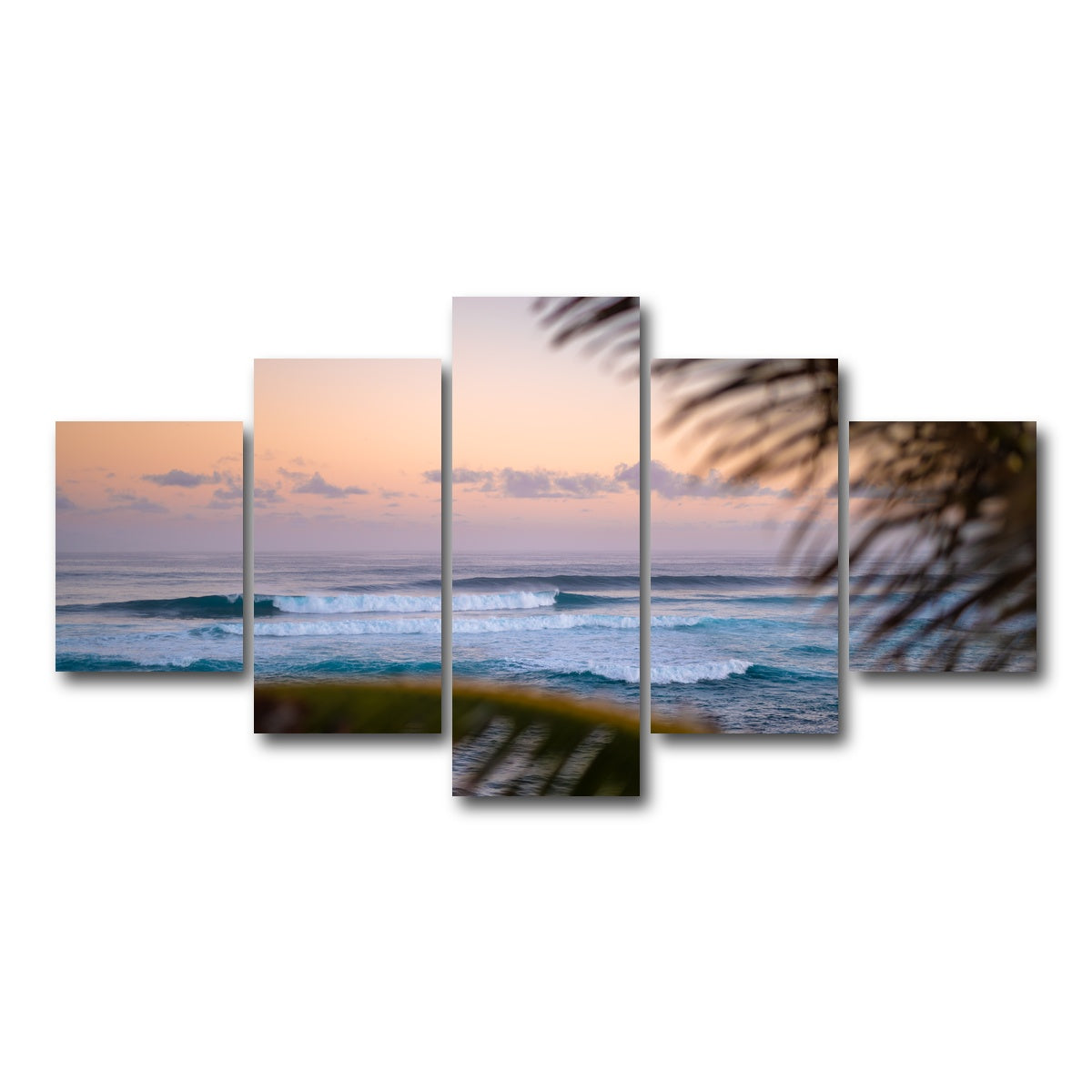 AUTO-MOCKUP WHITE | Island Morning | 5 Piece | Gallery Wrap Canvas | group=5_short