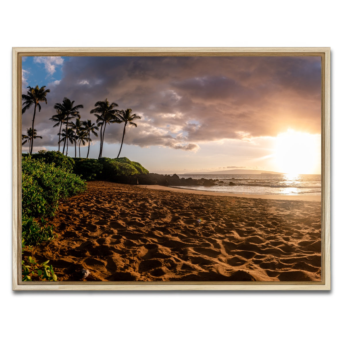 AUTO-MOCKUP WHITE | Island Sunset | 1 Piece | Natural Framed Canvas | group=4x3