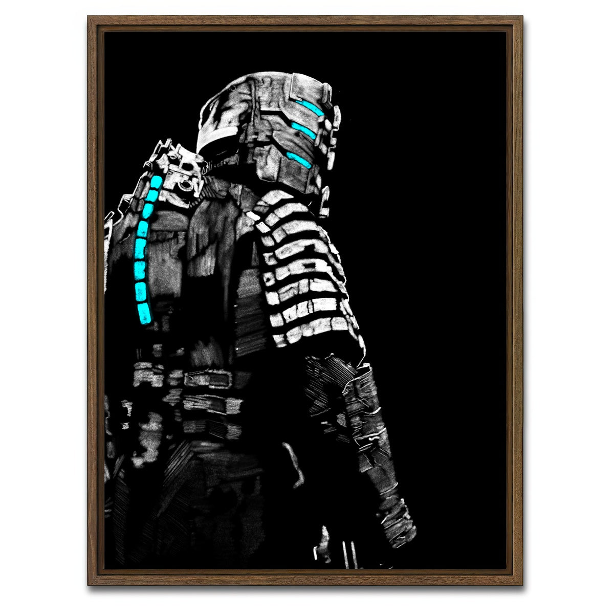 AUTO-MOCKUP WHITE | Issac | 1 Piece | Walnut Framed Canvas | group=3x4