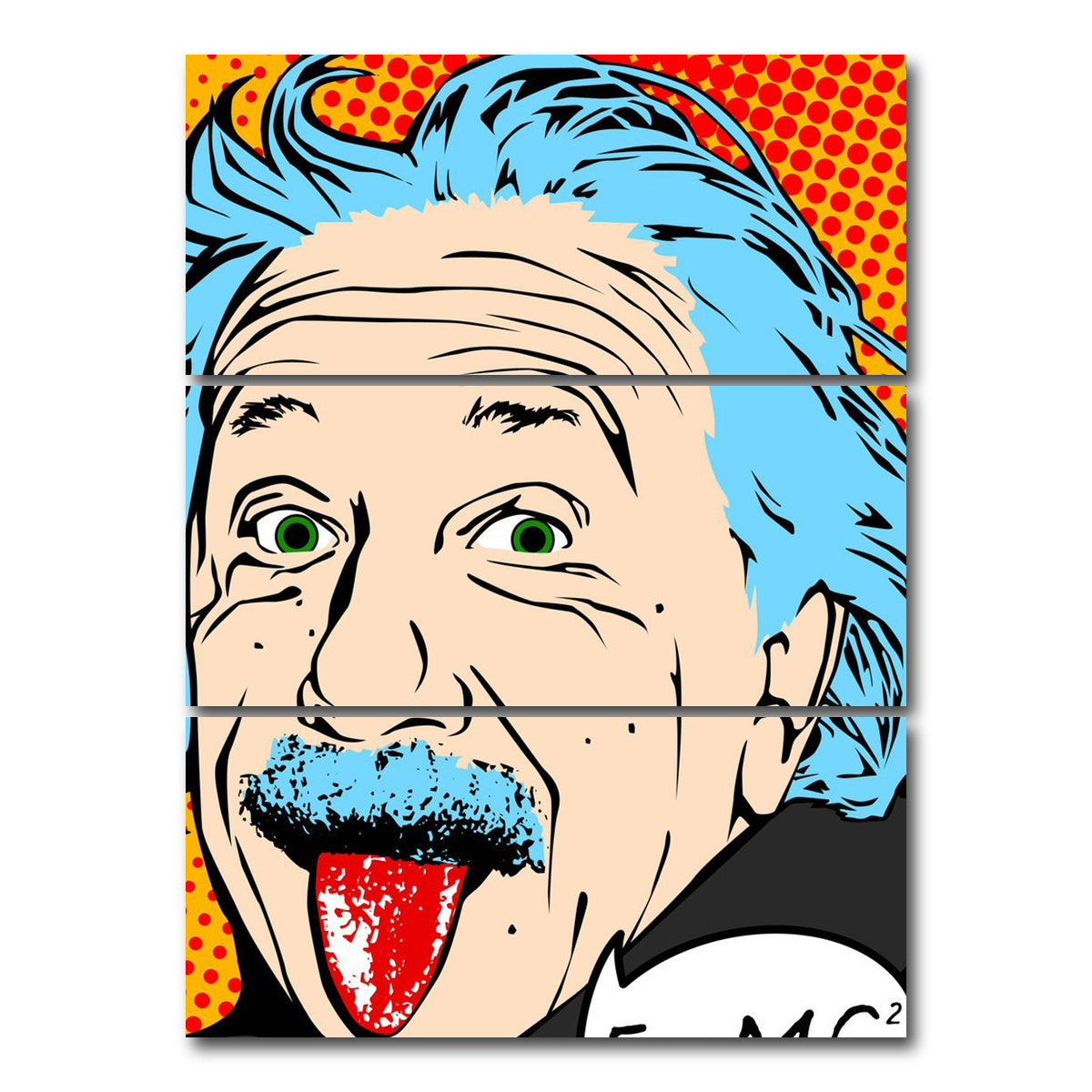 AUTO-MOCKUP WHITE | It Takes a Genius | 3 Piece | Gallery Wrap Canvas | group=8x18_stacked