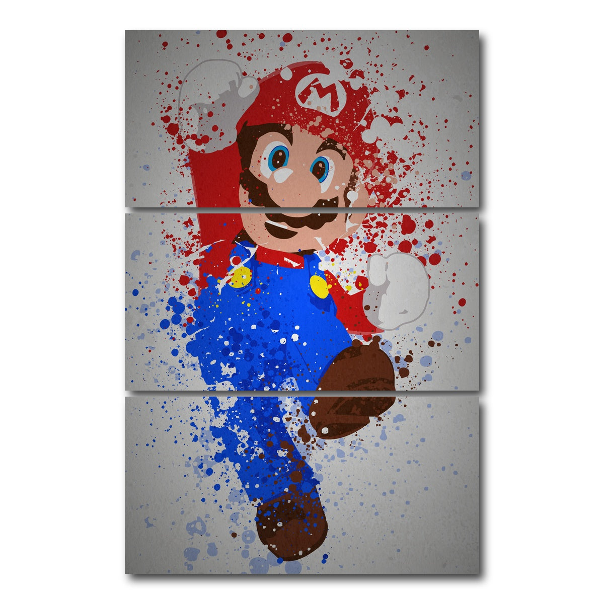 AUTO-MOCKUP WHITE | It's a Me | 3 Piece | Gallery Wrap Canvas | group=12x24_stacked