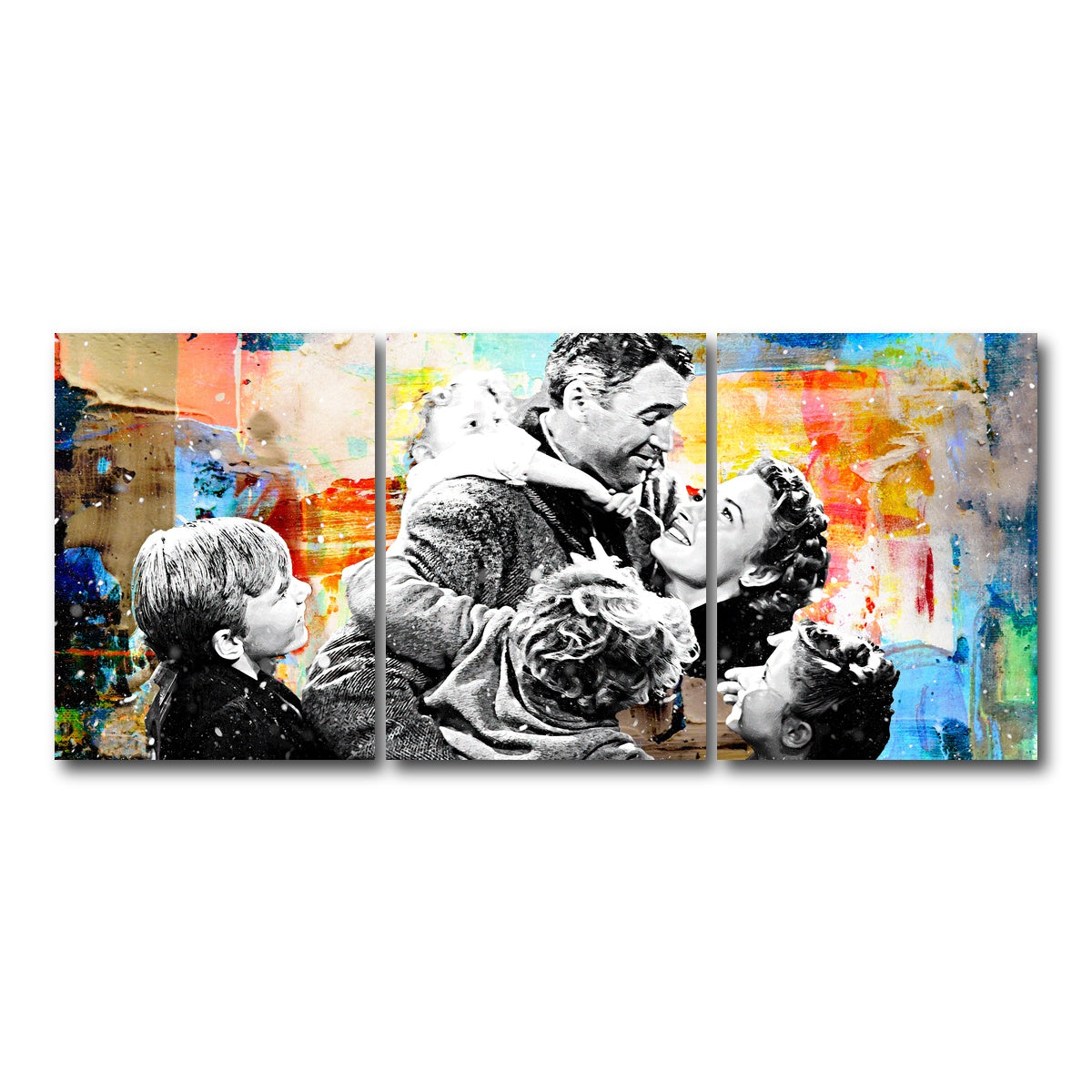 AUTO-MOCKUP WHITE | It's a Wonderful Life | 3 Piece | Gallery Wrap Canvas | group=18x24