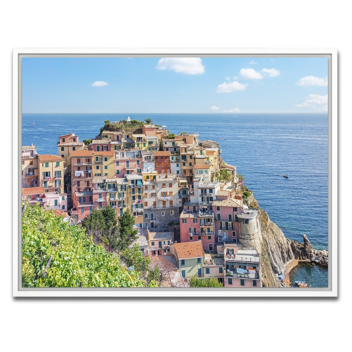 AUTO-MOCKUP WHITE | Italian Riviera | 1 Piece | White Framed Canvas | group=4x3