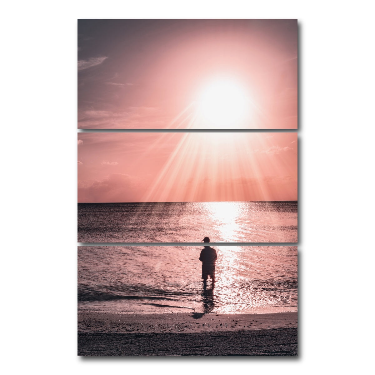 AUTO-MOCKUP WHITE | Its Not About The Catch | 3 Piece | Gallery Wrap Canvas | group=12x24_stacked