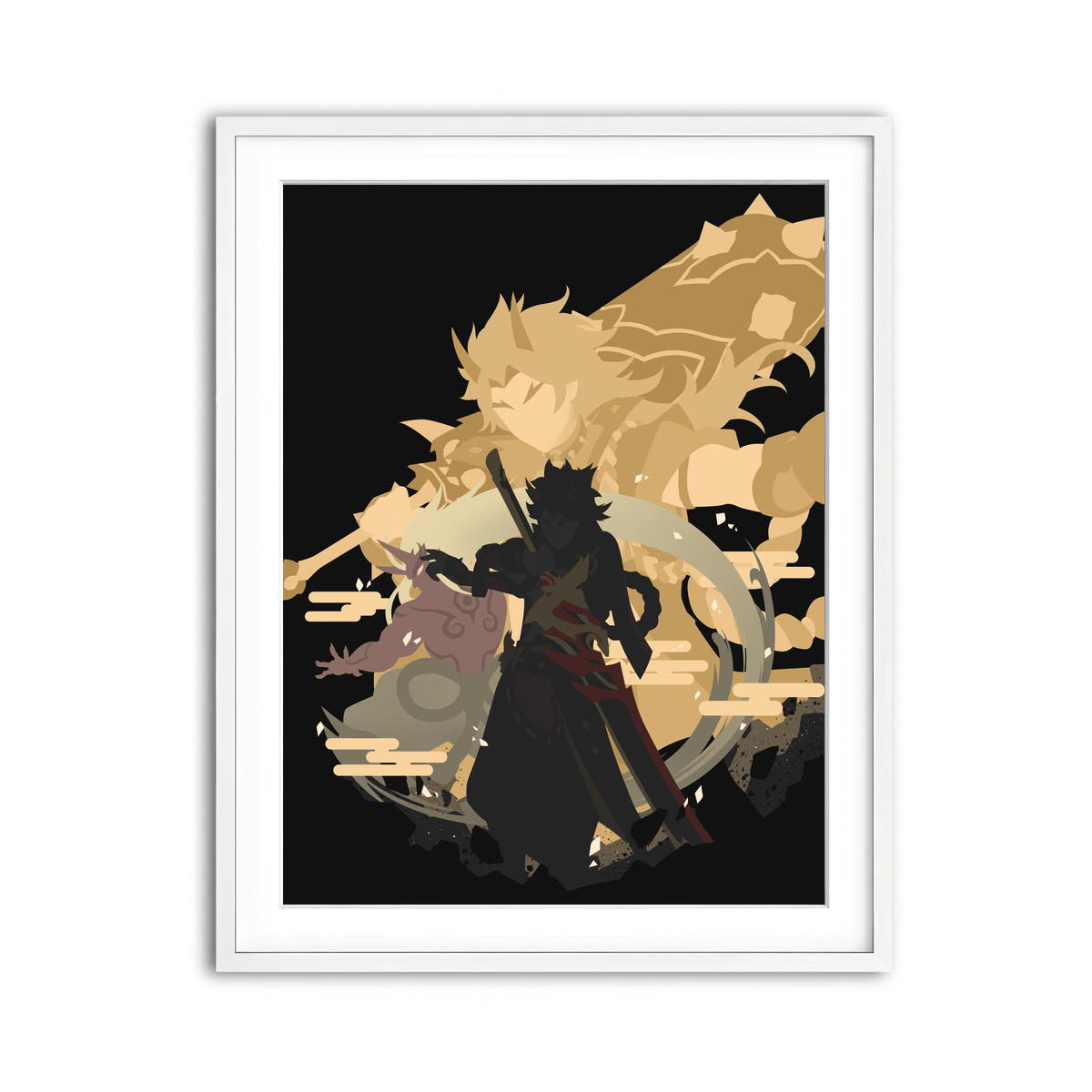 Framed Print 3x4 White