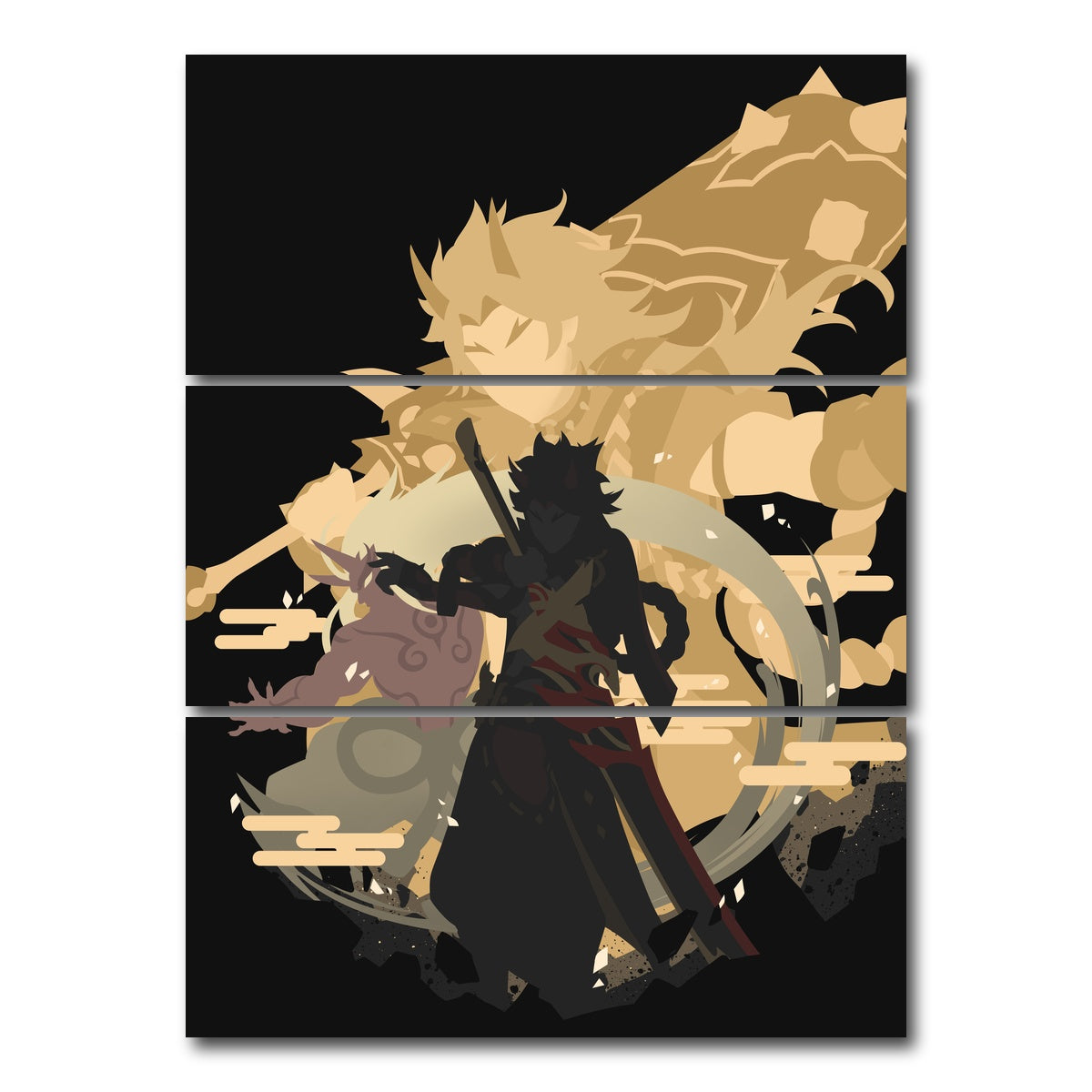 AUTO-MOCKUP WHITE | Itto | 3 Piece | Gallery Wrap Canvas | group=8x18_stacked