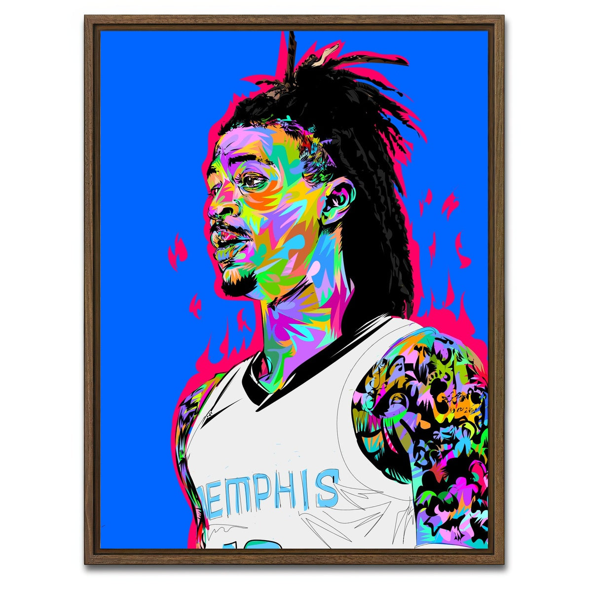 AUTO-MOCKUP WHITE | JA | 1 Piece | Walnut Framed Canvas | group=3x4