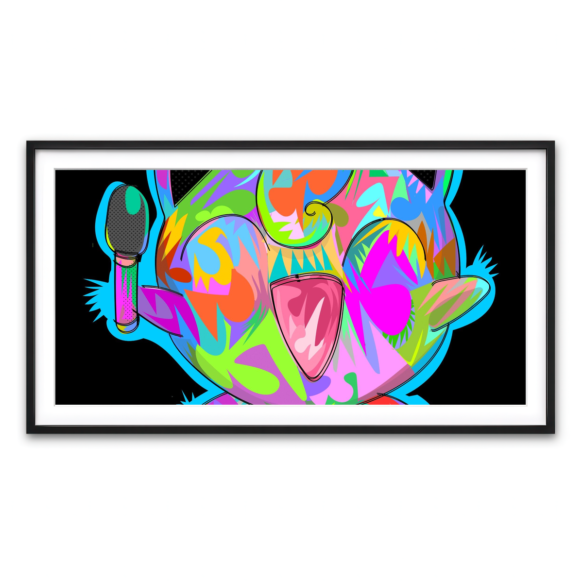 Framed Print 2x1 Black