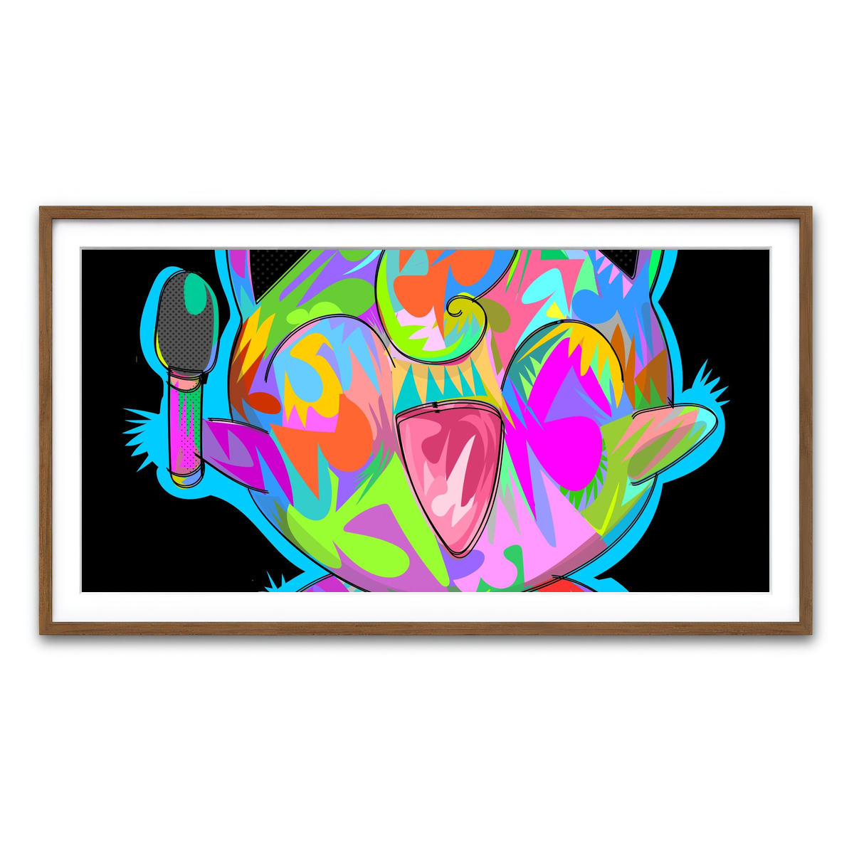 Framed Print 2x1 Walnut