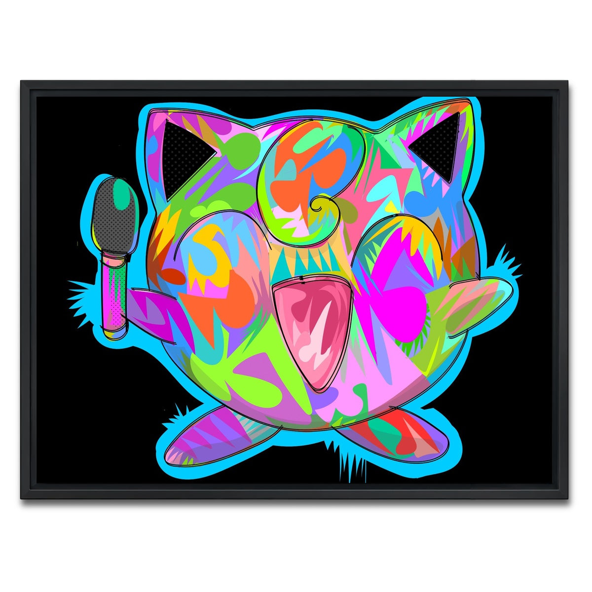AUTO-MOCKUP WHITE | JIGGLY PUFF | 1 Piece | Black Framed Canvas | group=4x3