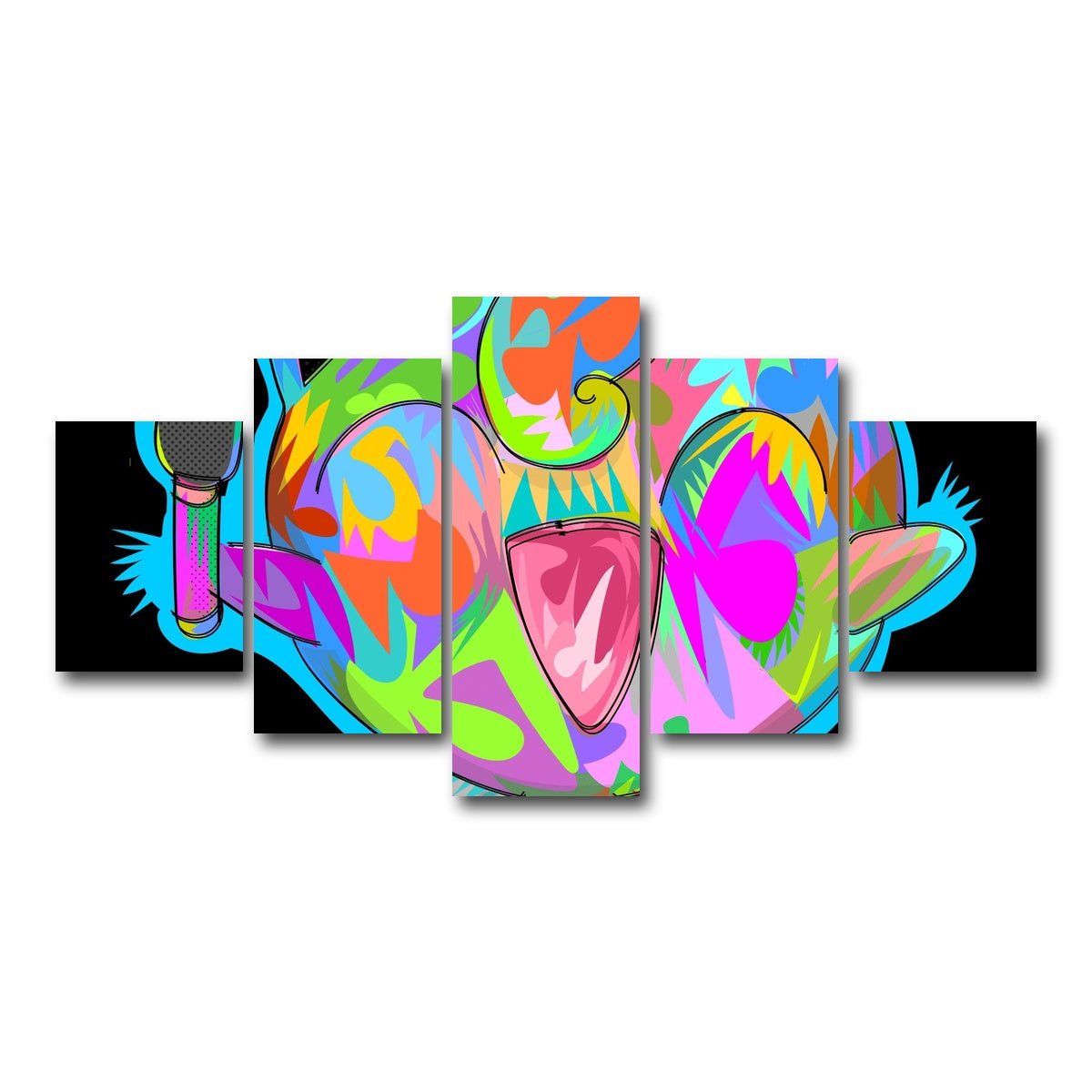 AUTO-MOCKUP WHITE | JIGGLY PUFF | 5 Piece | Gallery Wrap Canvas | group=5_short