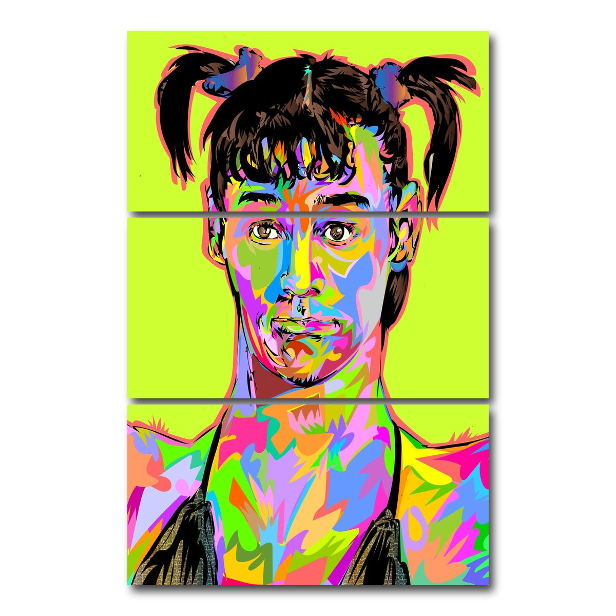 AUTO-MOCKUP WHITE | JIM CARREY DRAG | 3 Piece | Gallery Wrap Canvas | group=12x24_stacked