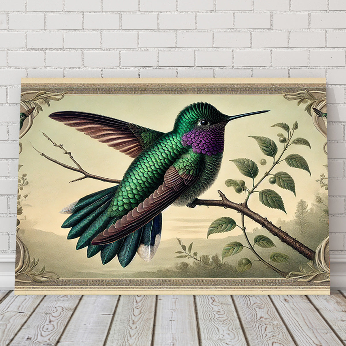 JJ Audubon's Style Hummingbird Print Wall Art