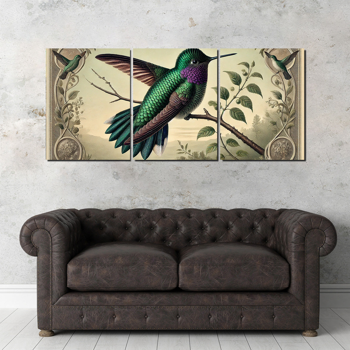 JJ Audubon's Style Hummingbird Print Wall Art