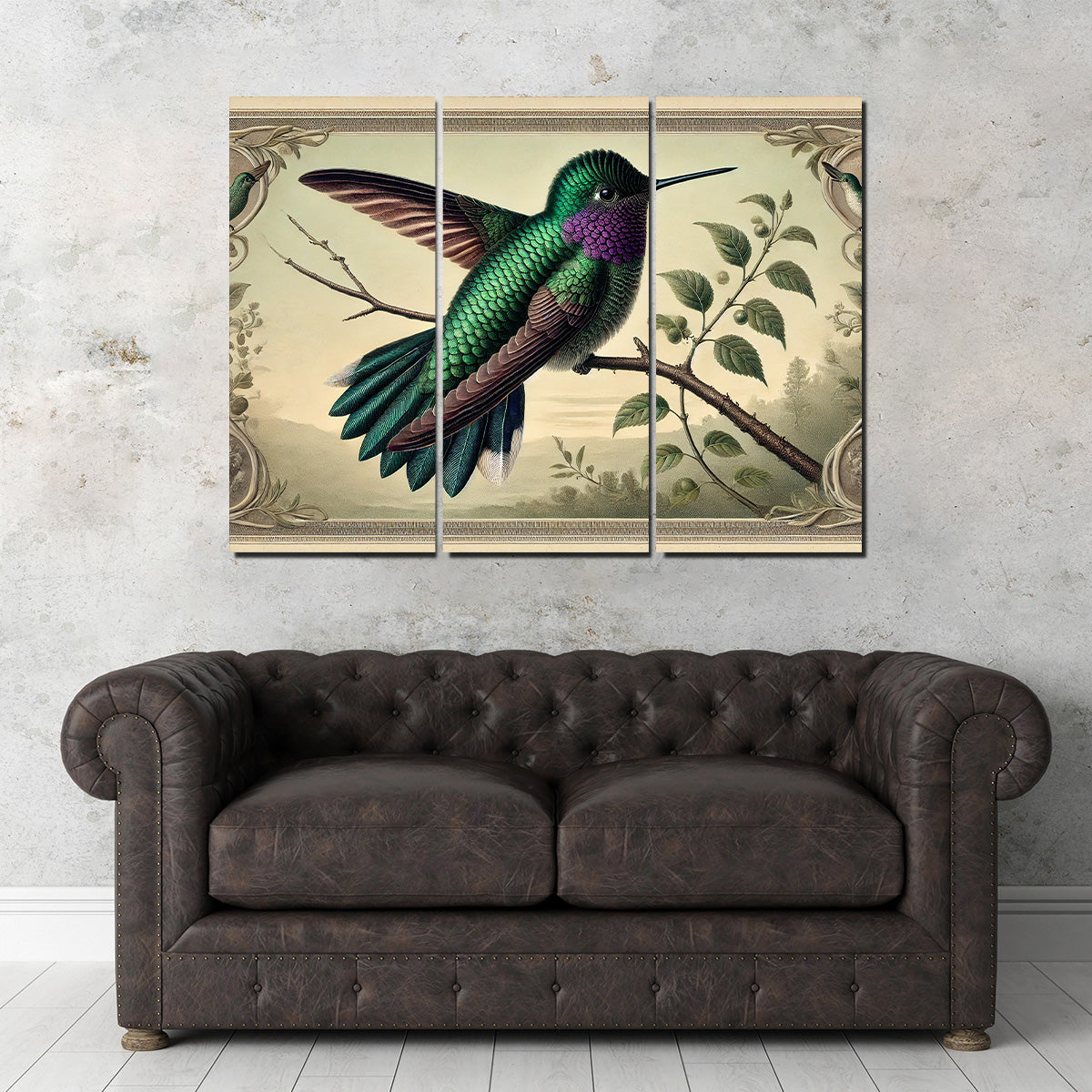 JJ Audubon's Style Hummingbird Print Wall Art