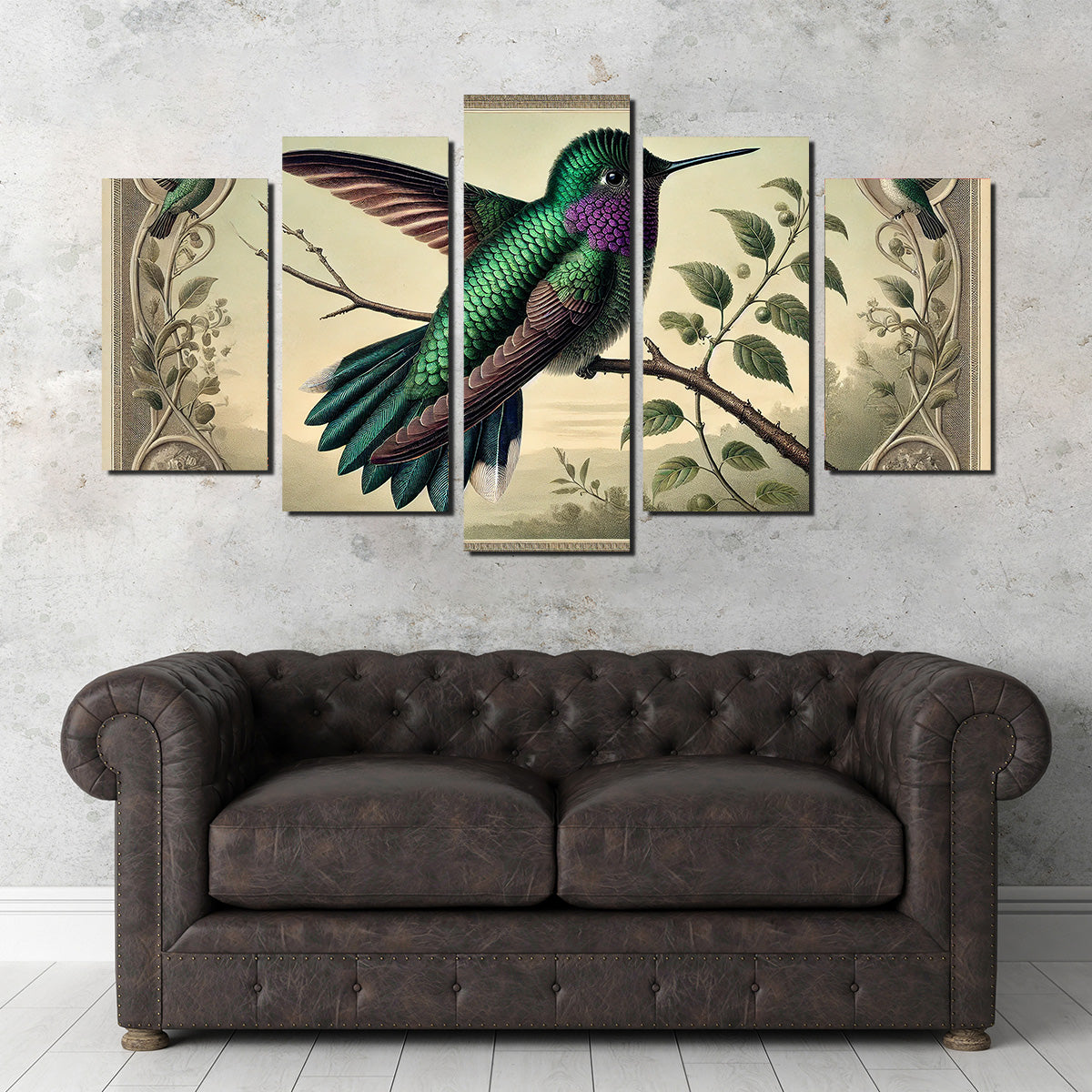JJ Audubon's Style Hummingbird Print Wall Art