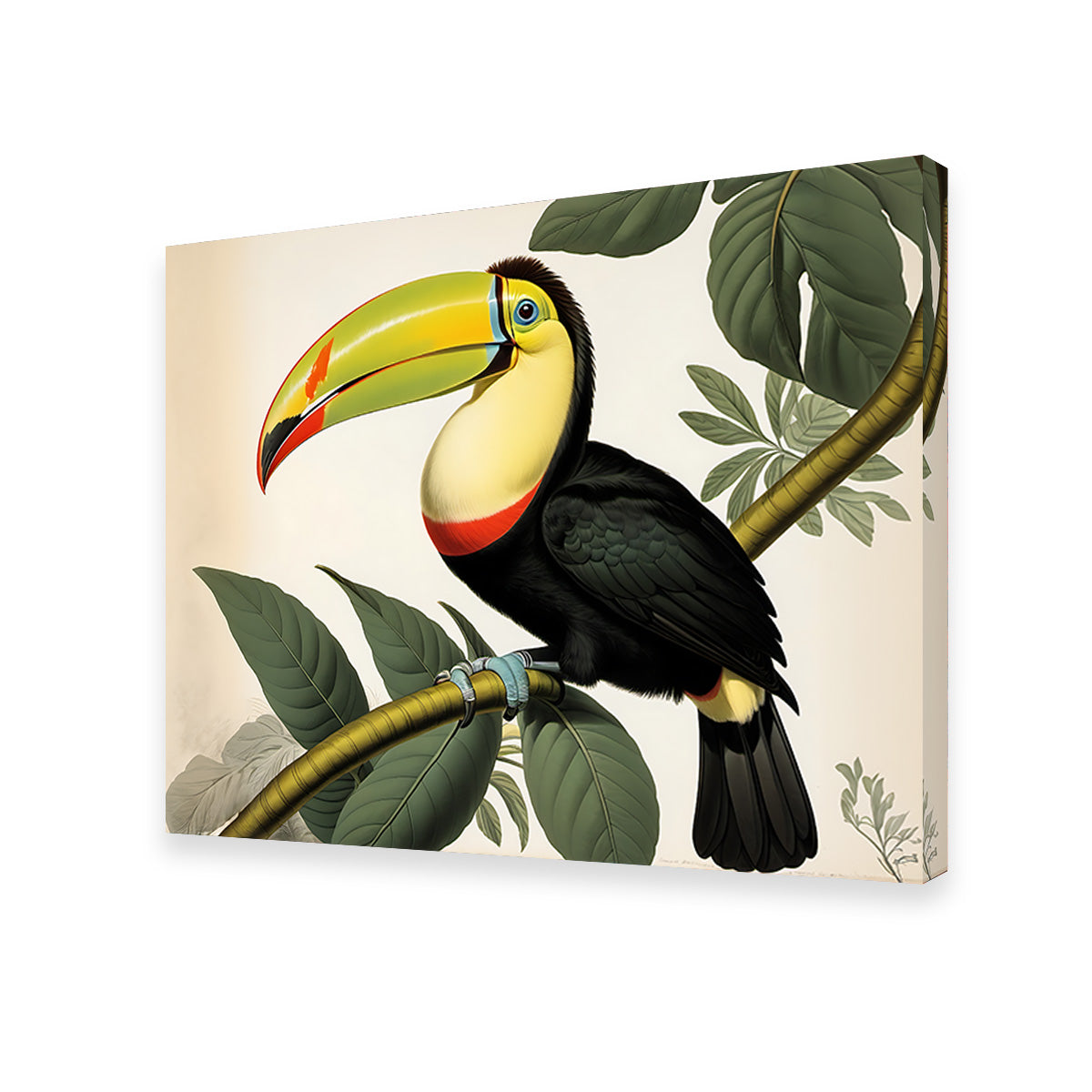 JJ Audubon's Style Keel-Billed Toucan Wall Art