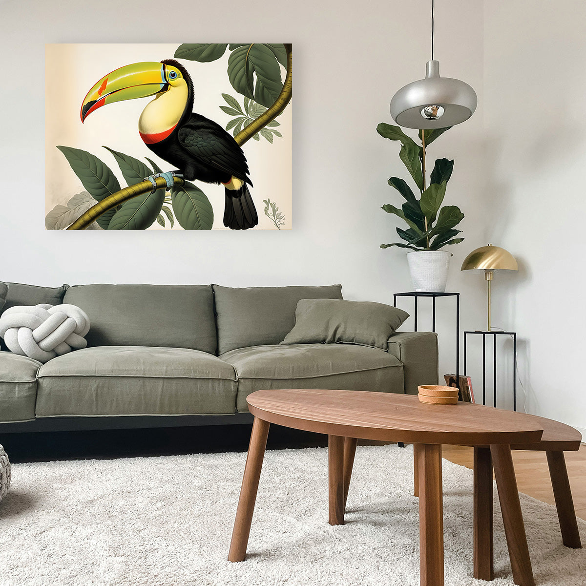 JJ Audubon's Style Keel-Billed Toucan Wall Art