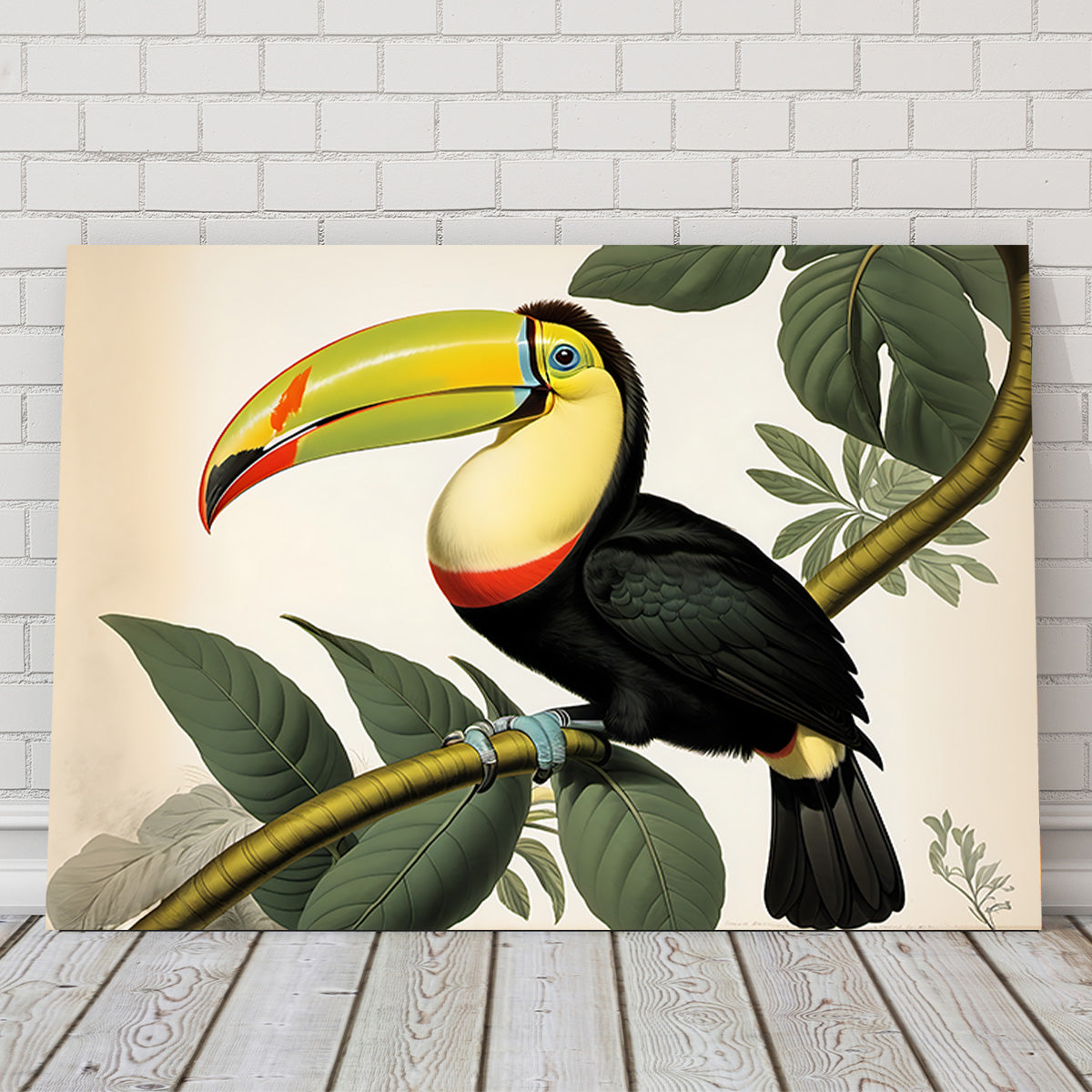 JJ Audubon's Style Keel-Billed Toucan Wall Art