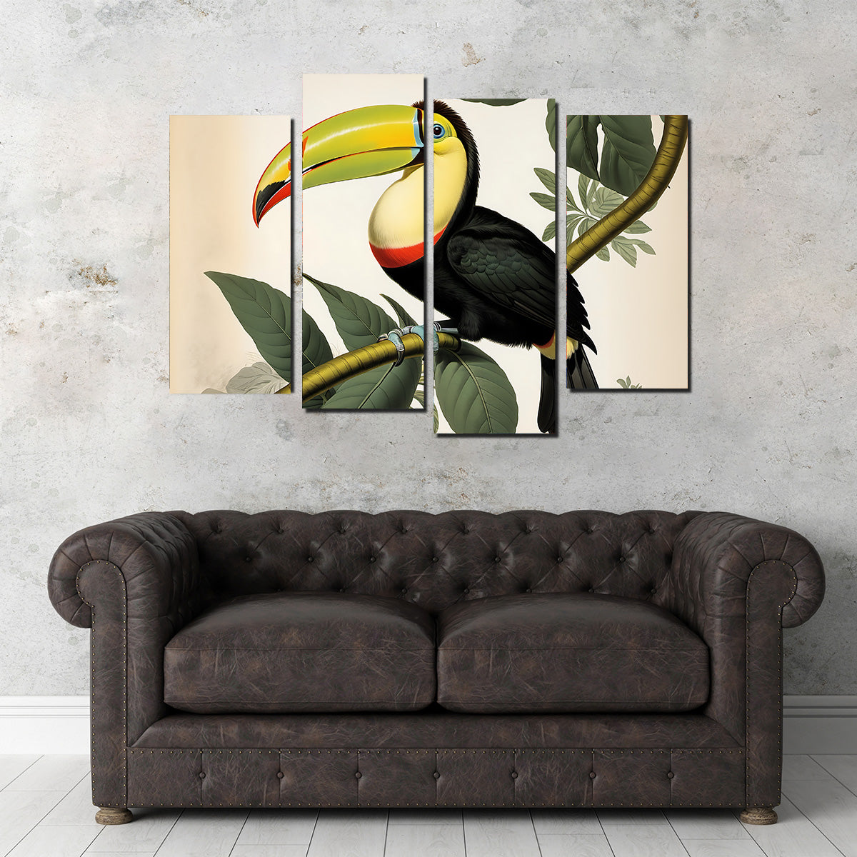 JJ Audubon's Style Keel-Billed Toucan Wall Art