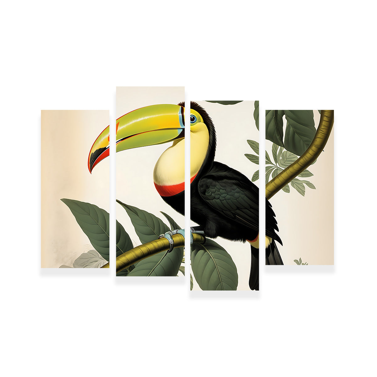 JJ Audubon's Style Keel-Billed Toucan Wall Art