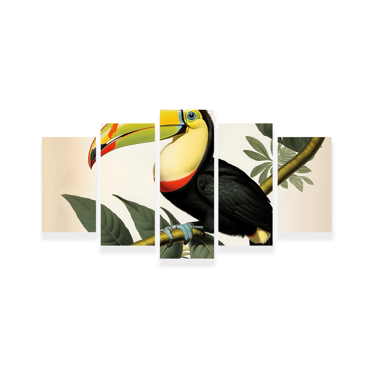 JJ Audubon's Style Keel-Billed Toucan Wall Art