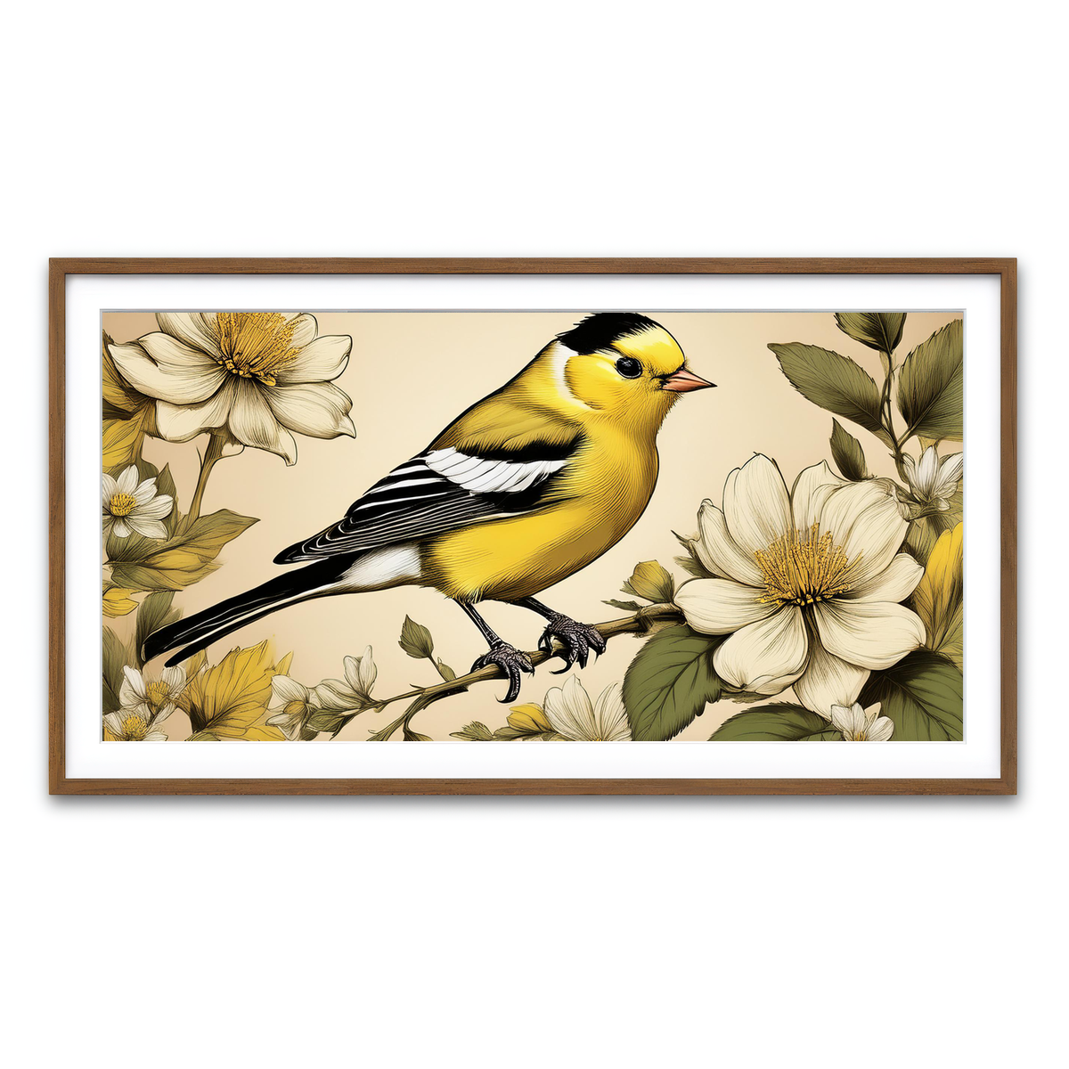 Framed Print 2x1 Walnut