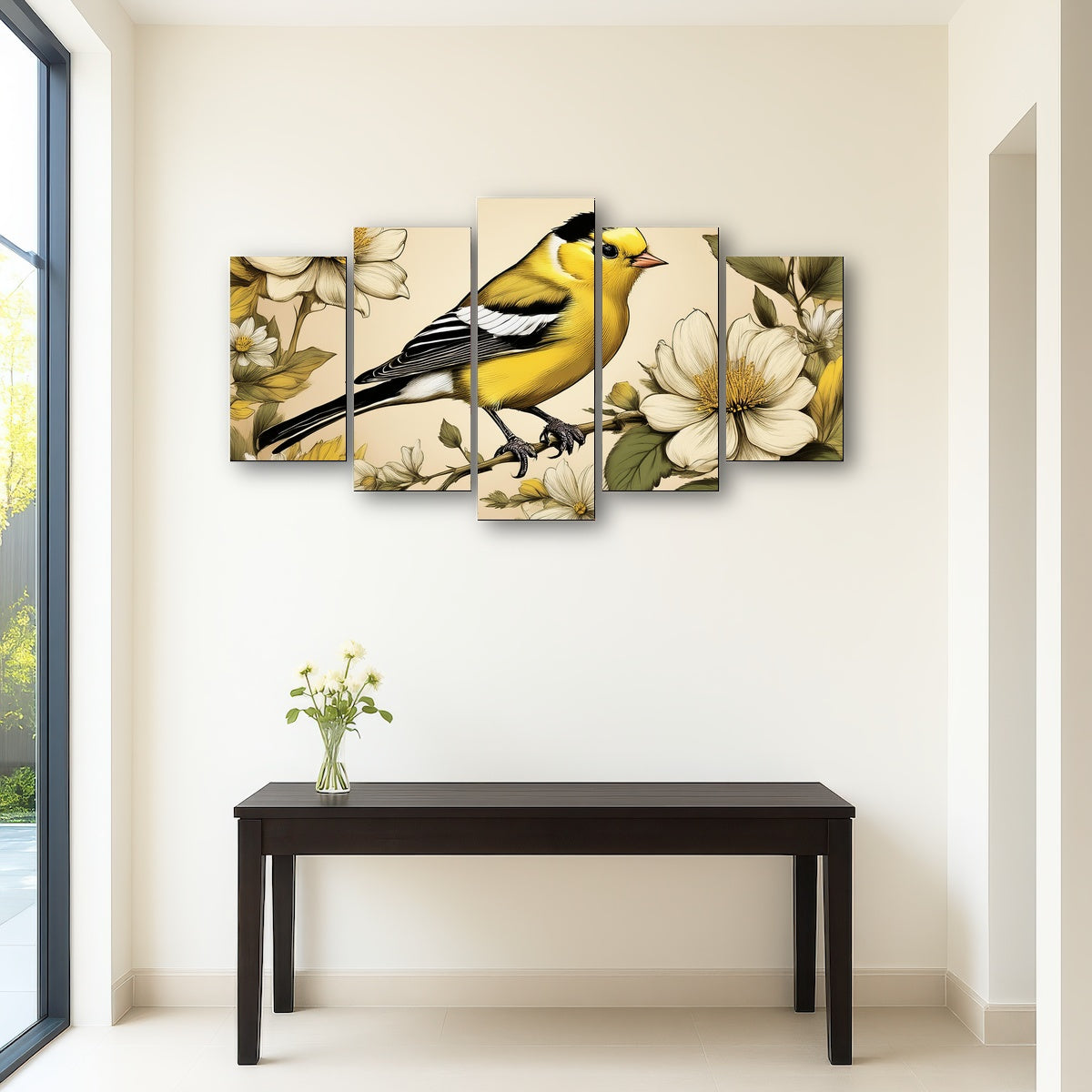 AUTO-MOCKUP ROOM | JJ Audubon's Style American Goldfinch