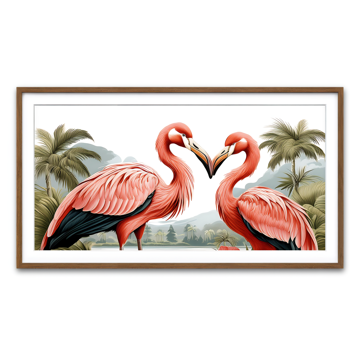 Framed Print 2x1 Walnut