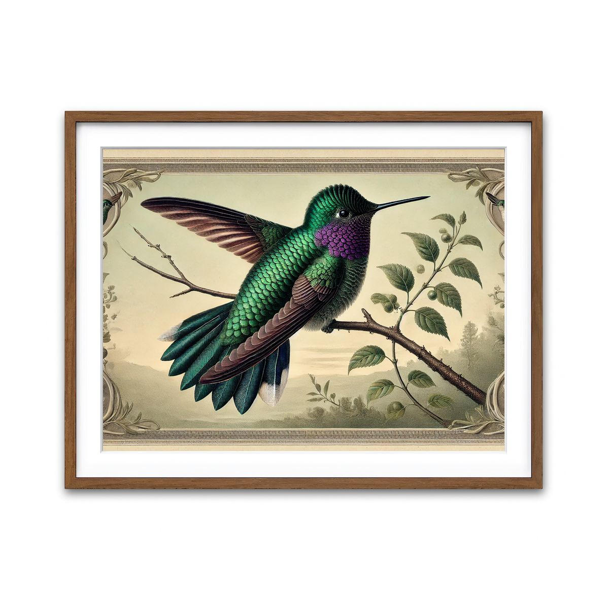 Framed Print 4x3 Walnut