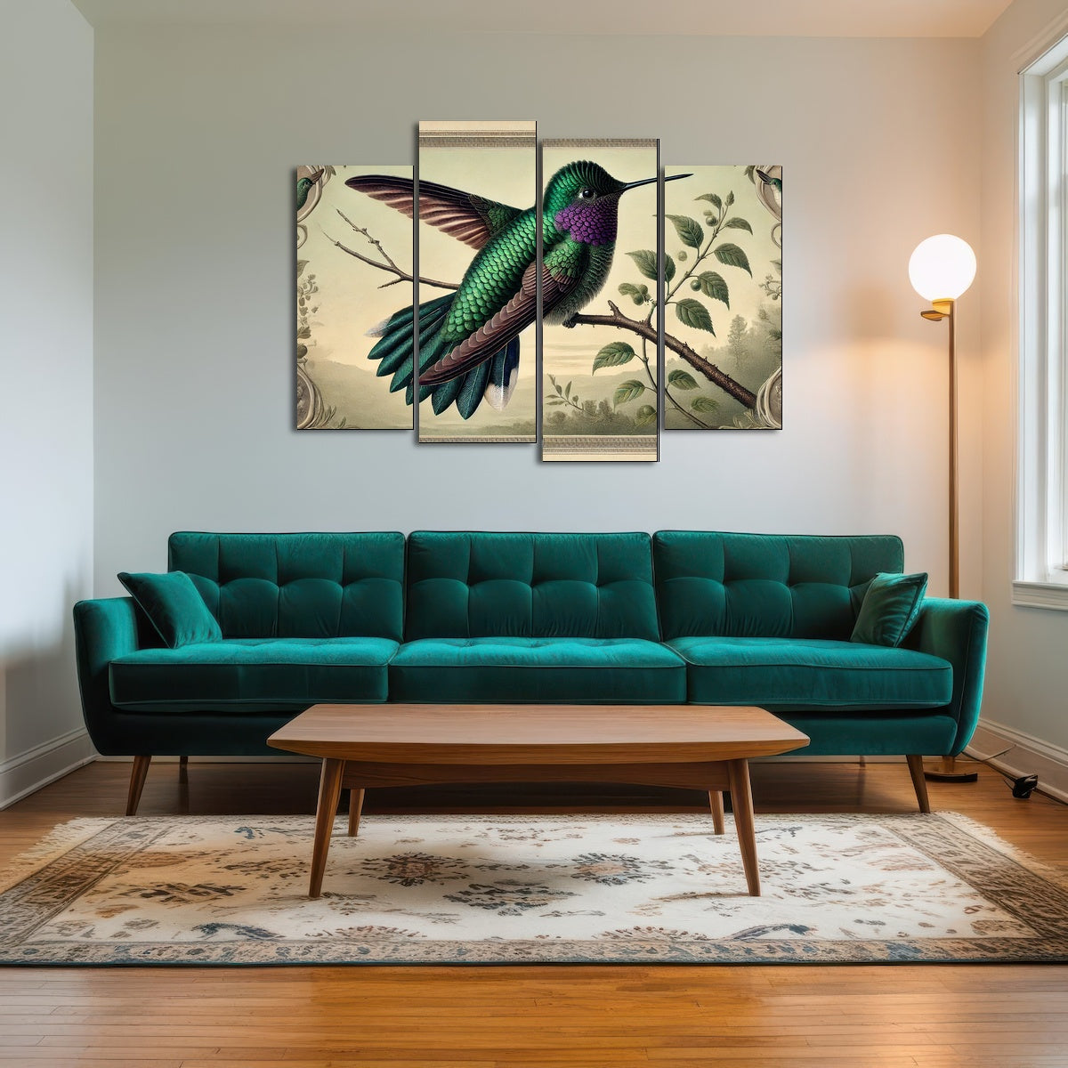 AUTO-MOCKUP ROOM | JJ Audubon's Style Hummingbird Print