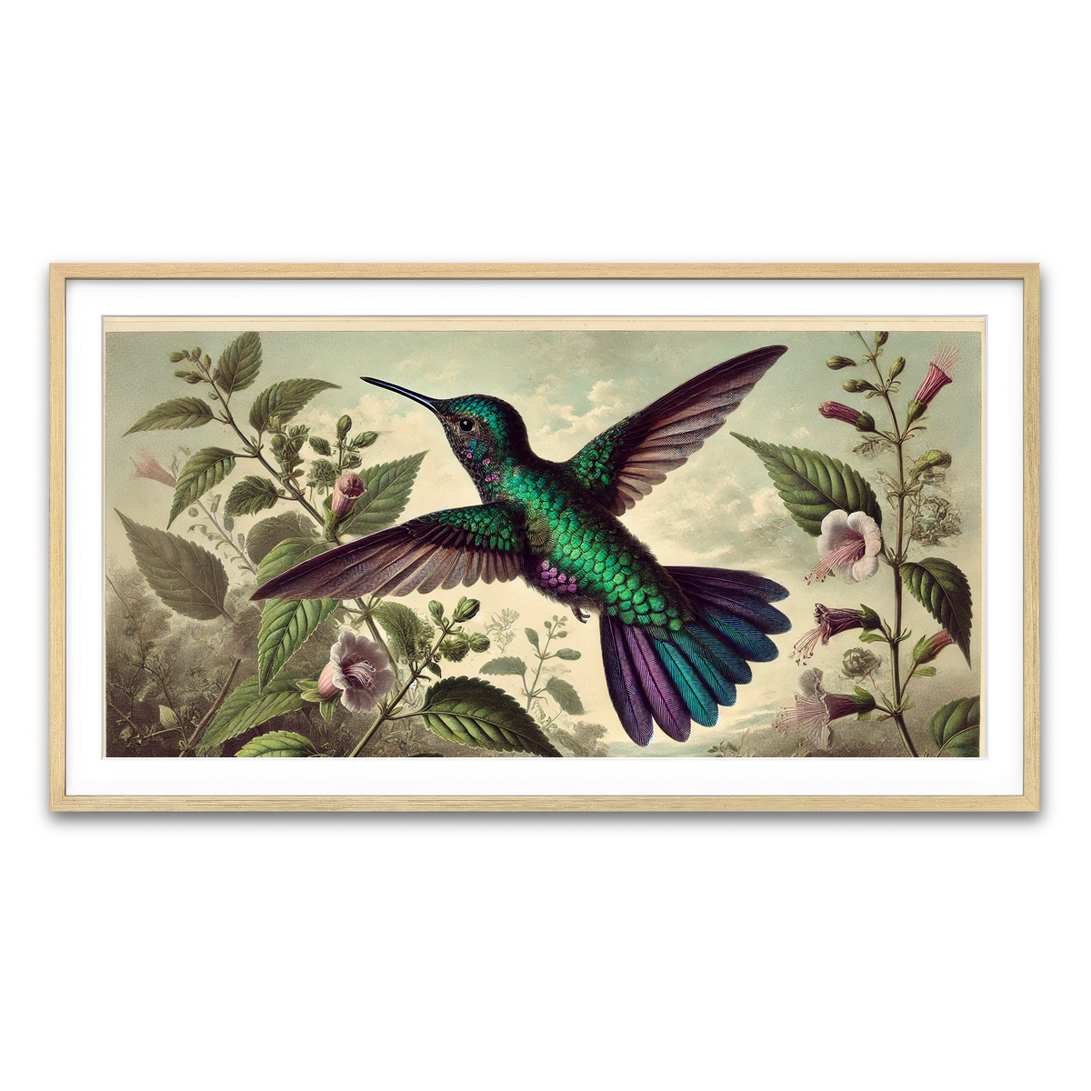 Framed Print 2x1 Natural