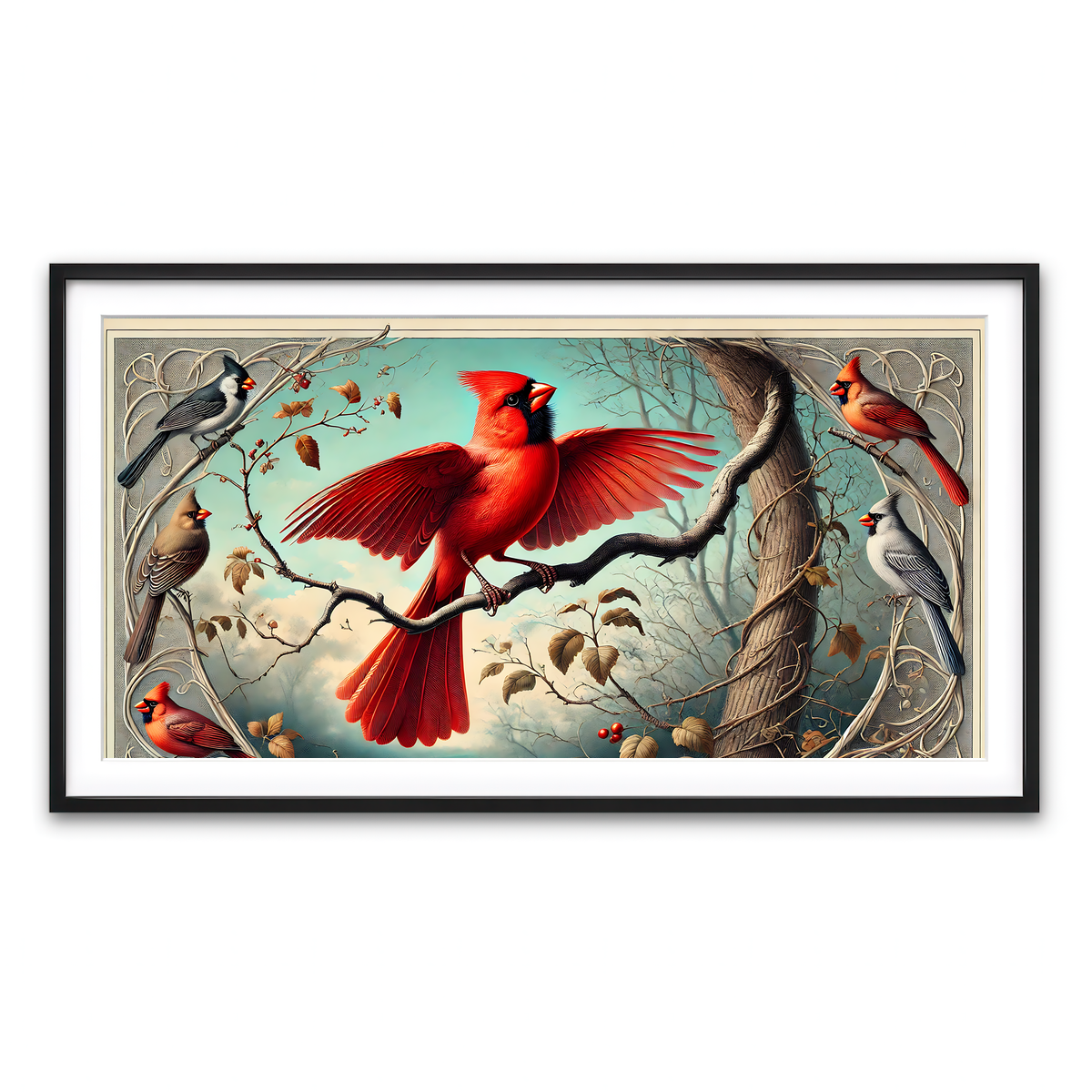 Framed Print 2x1 Black