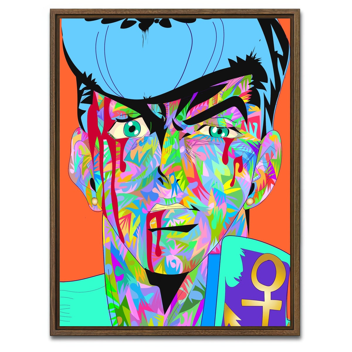 AUTO-MOCKUP WHITE | JOJO BLOOD | 1 Piece | Walnut Framed Canvas | group=3x4