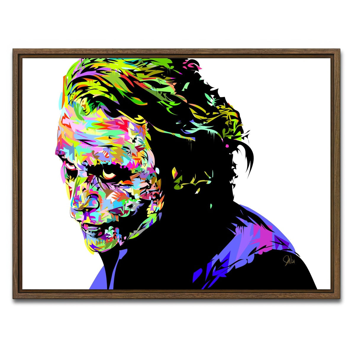 AUTO-MOCKUP WHITE | JOKER HEATH WHITE | 1 Piece | Walnut Framed Canvas | group=4x3