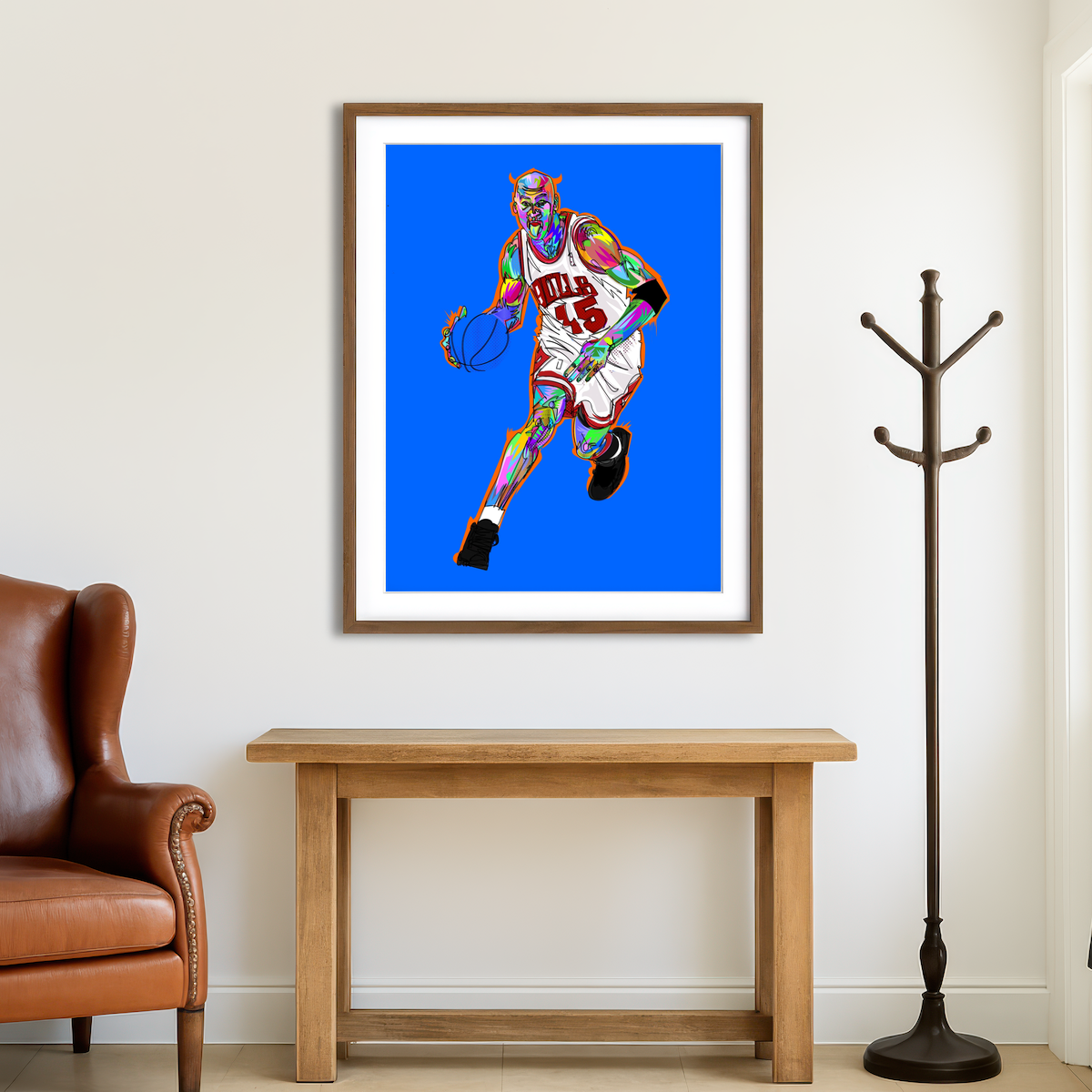 AUTO-MOCKUP ROOM | Jordan Horns Wall Art