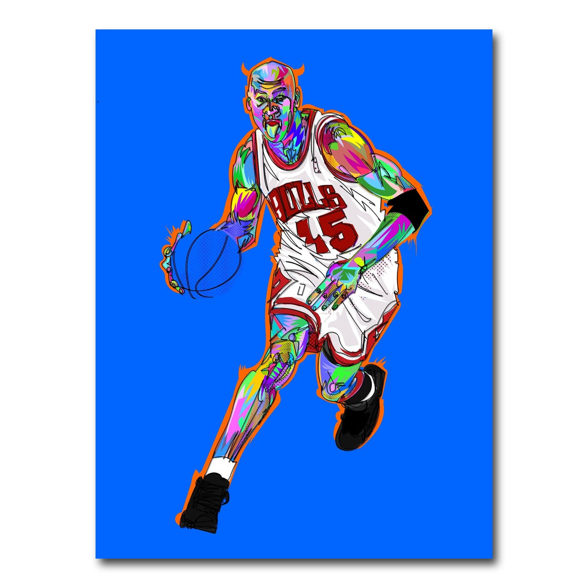 AUTO-MOCKUP WHITE | JORDAN Horns | 1 Piece | Gallery Wrap Canvas | group=3x4