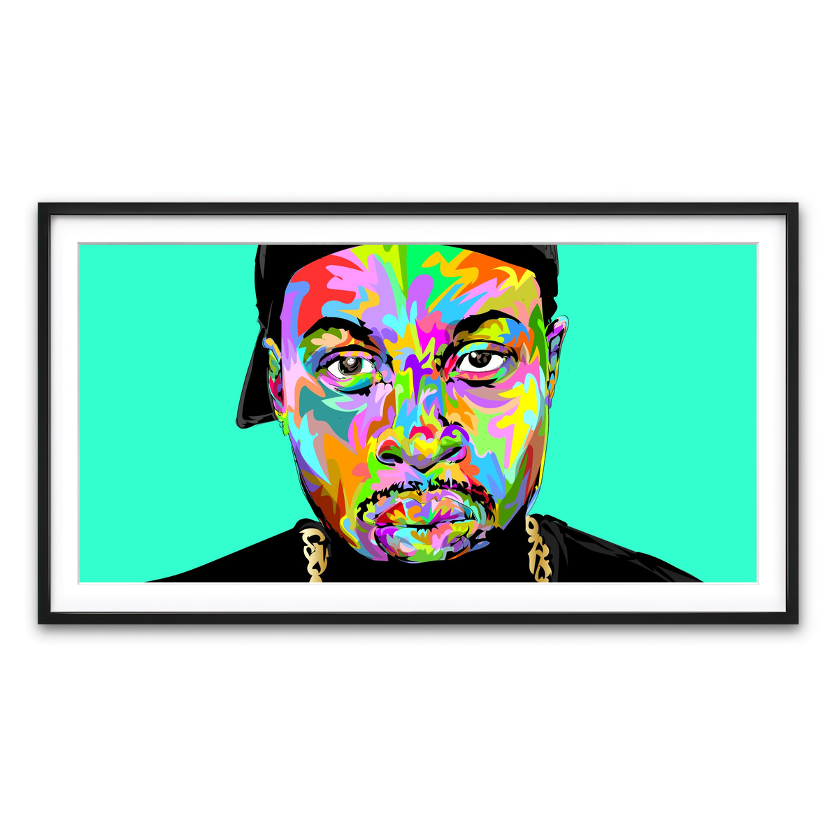 Framed Print 2x1 Black