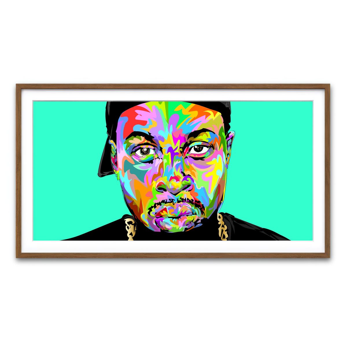 Framed Print 2x1 Walnut