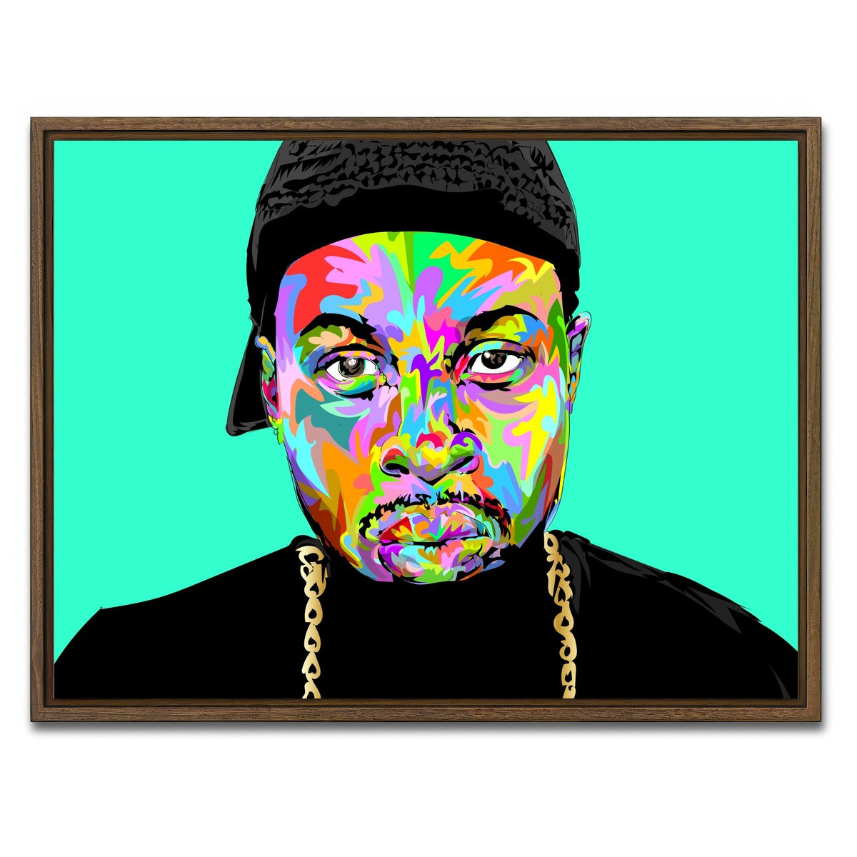 AUTO-MOCKUP WHITE | J DILLA | 1 Piece | Walnut Framed Canvas | group=4x3