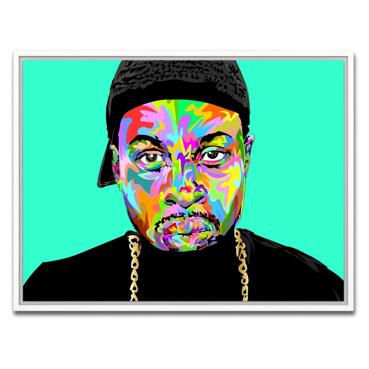 AUTO-MOCKUP WHITE | J DILLA | 1 Piece | White Framed Canvas | group=4x3