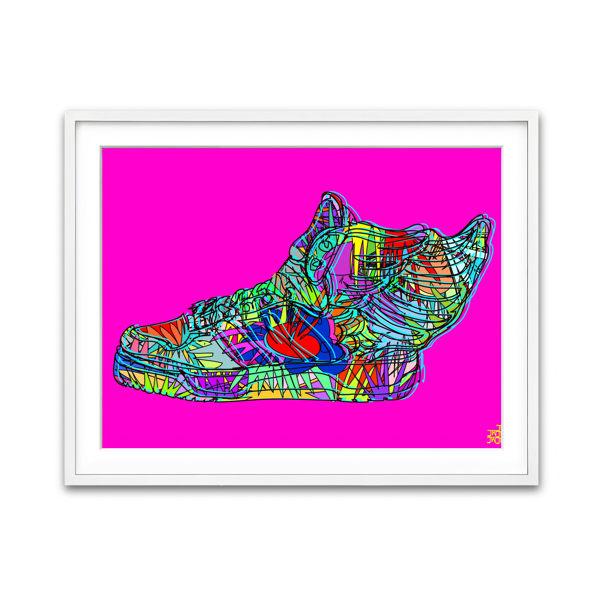 Framed Print 4x3 White