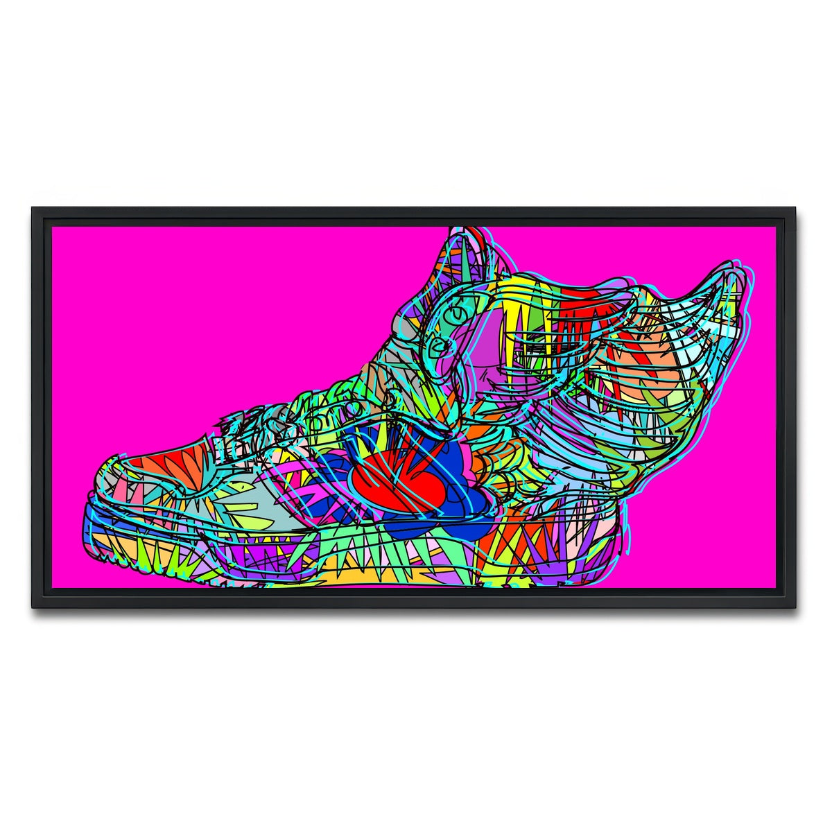 AUTO-MOCKUP WHITE | J Scott adidas | 1 Piece | Black Framed Canvas | group=2x1