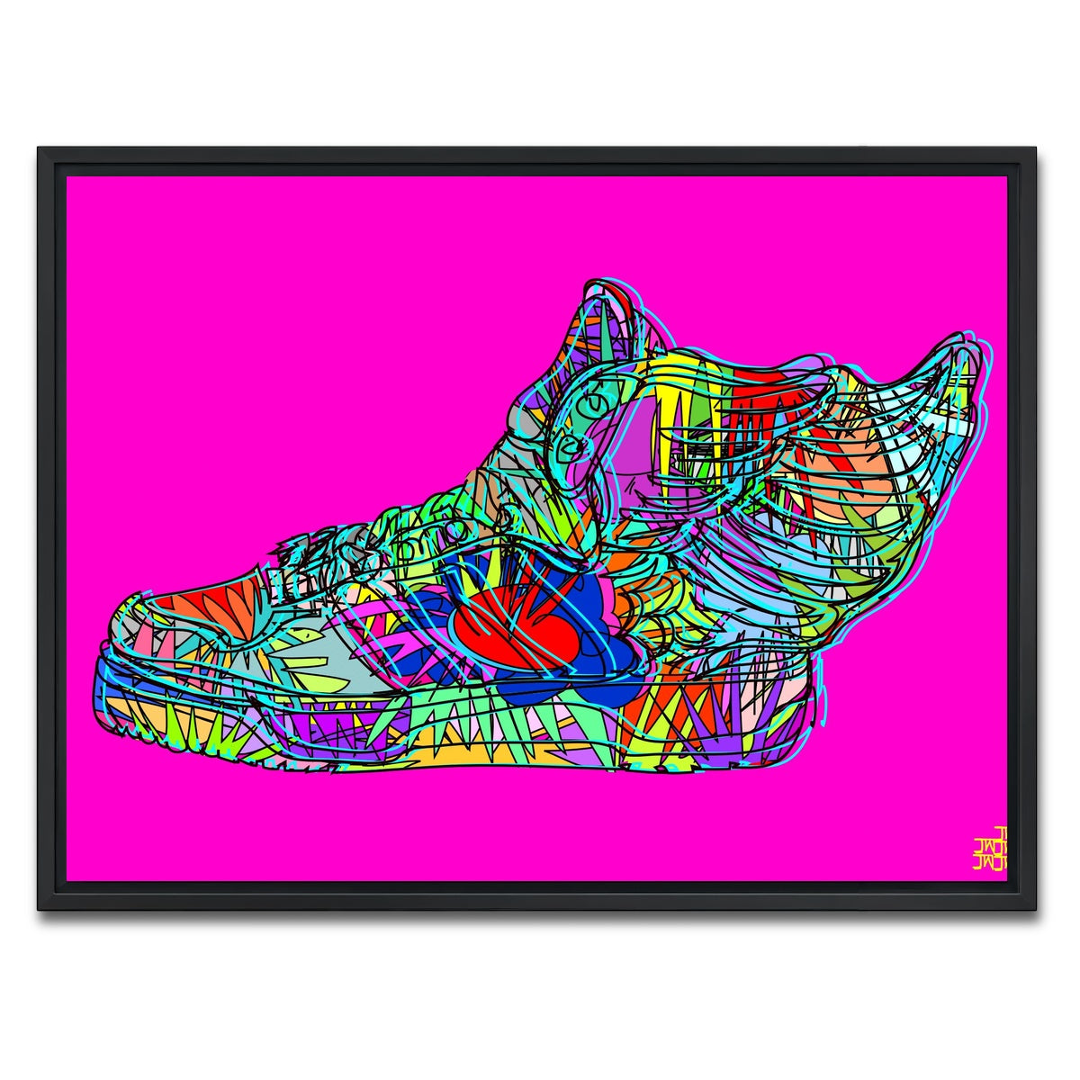 AUTO-MOCKUP WHITE | J Scott adidas | 1 Piece | Black Framed Canvas | group=4x3