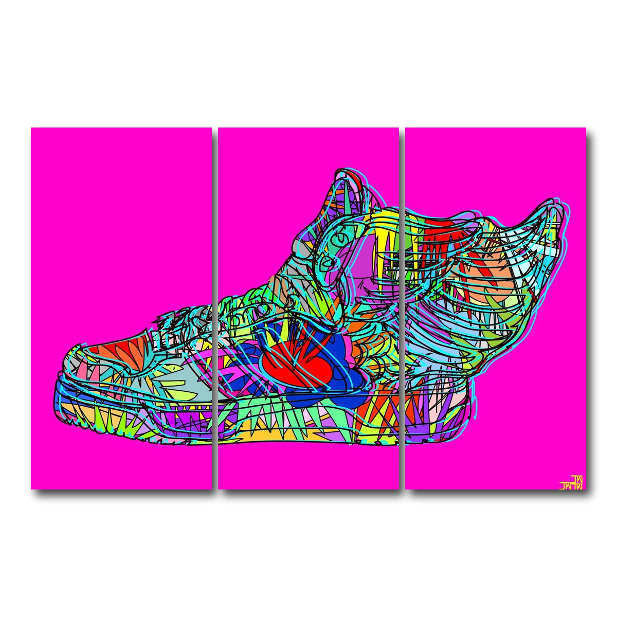 AUTO-MOCKUP WHITE | J Scott adidas | 3 Piece | Gallery Wrap Canvas | group=12x24