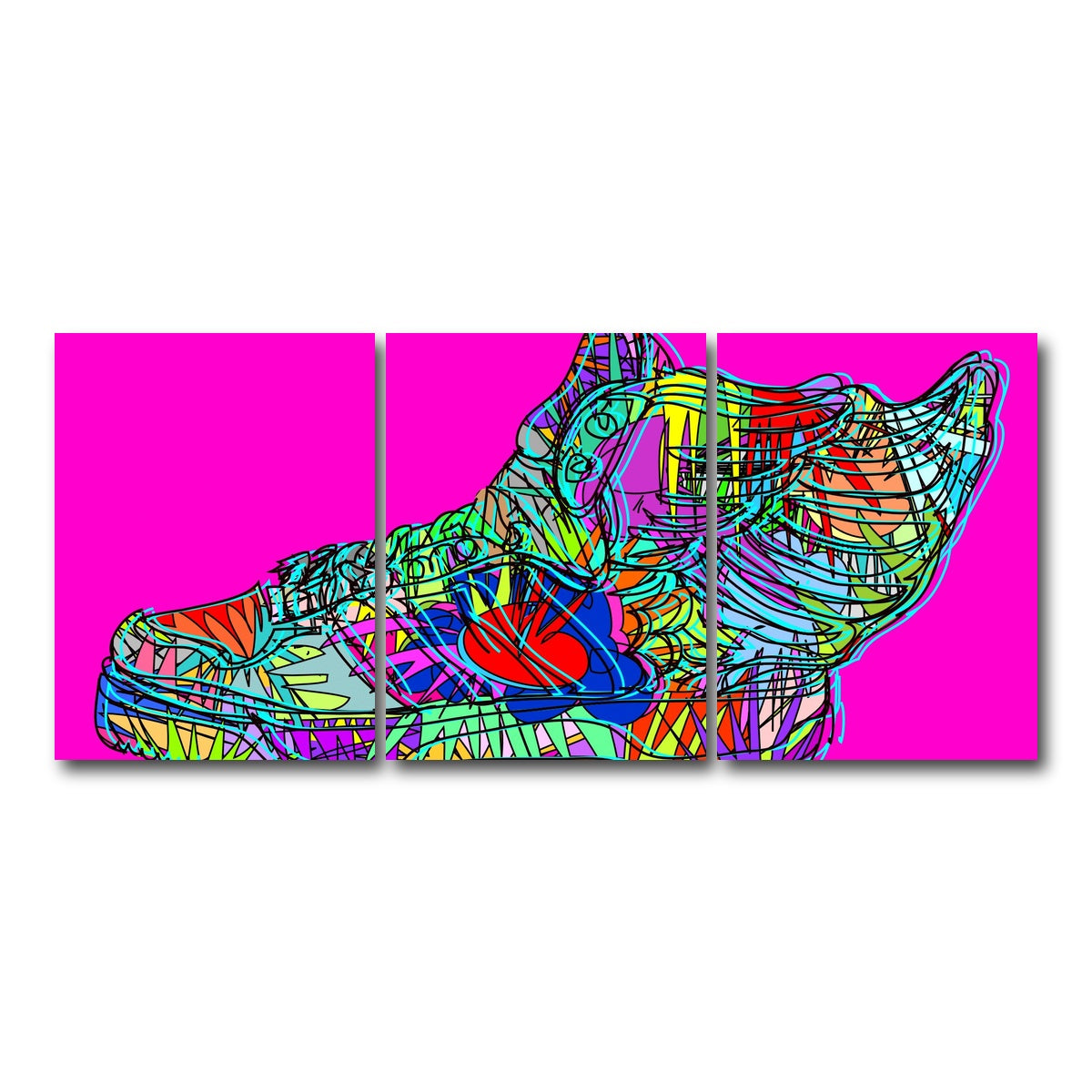 AUTO-MOCKUP WHITE | J Scott adidas | 3 Piece | Gallery Wrap Canvas | group=18x24