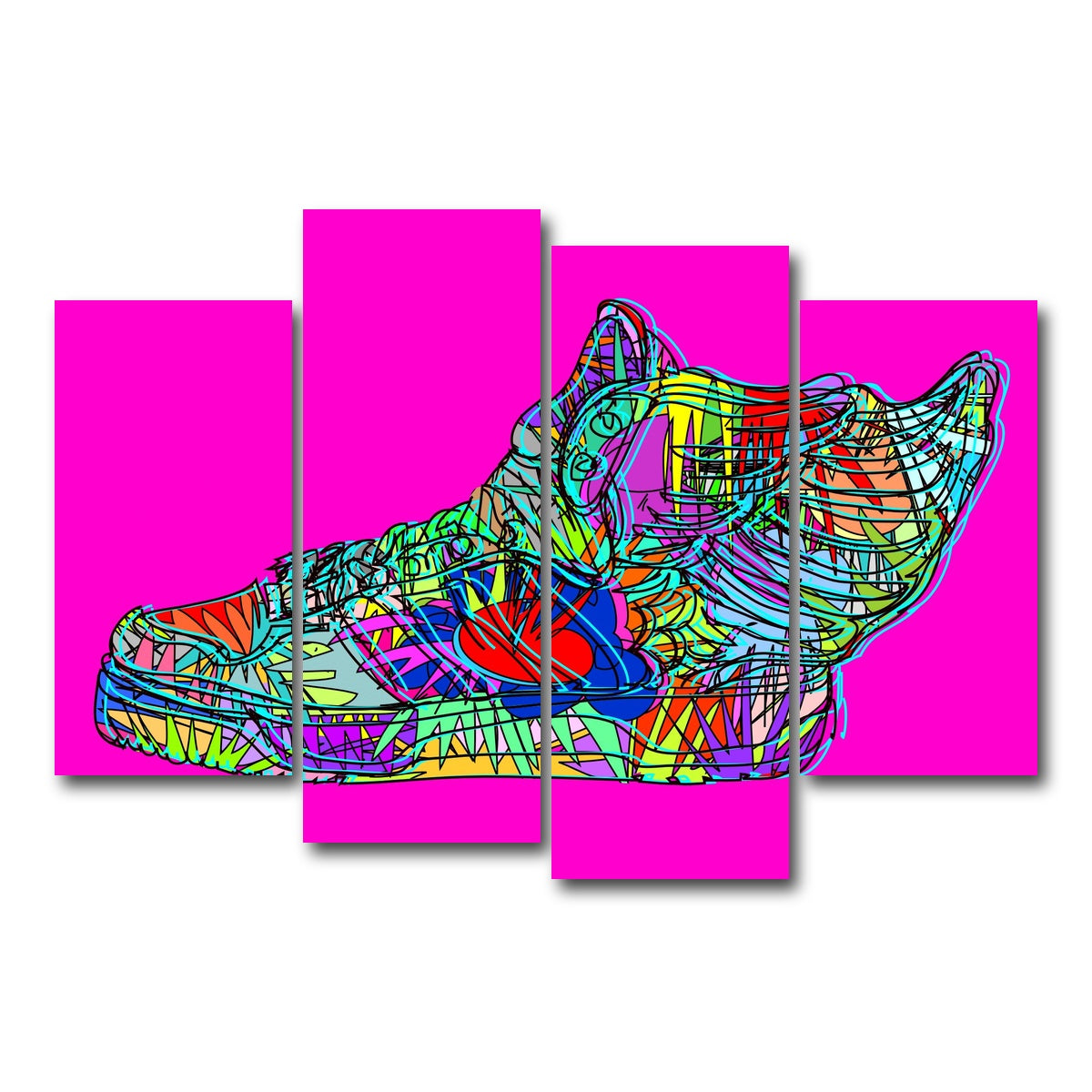 AUTO-MOCKUP WHITE | J Scott adidas | 4 Piece | Gallery Wrap Canvas | group=4_short