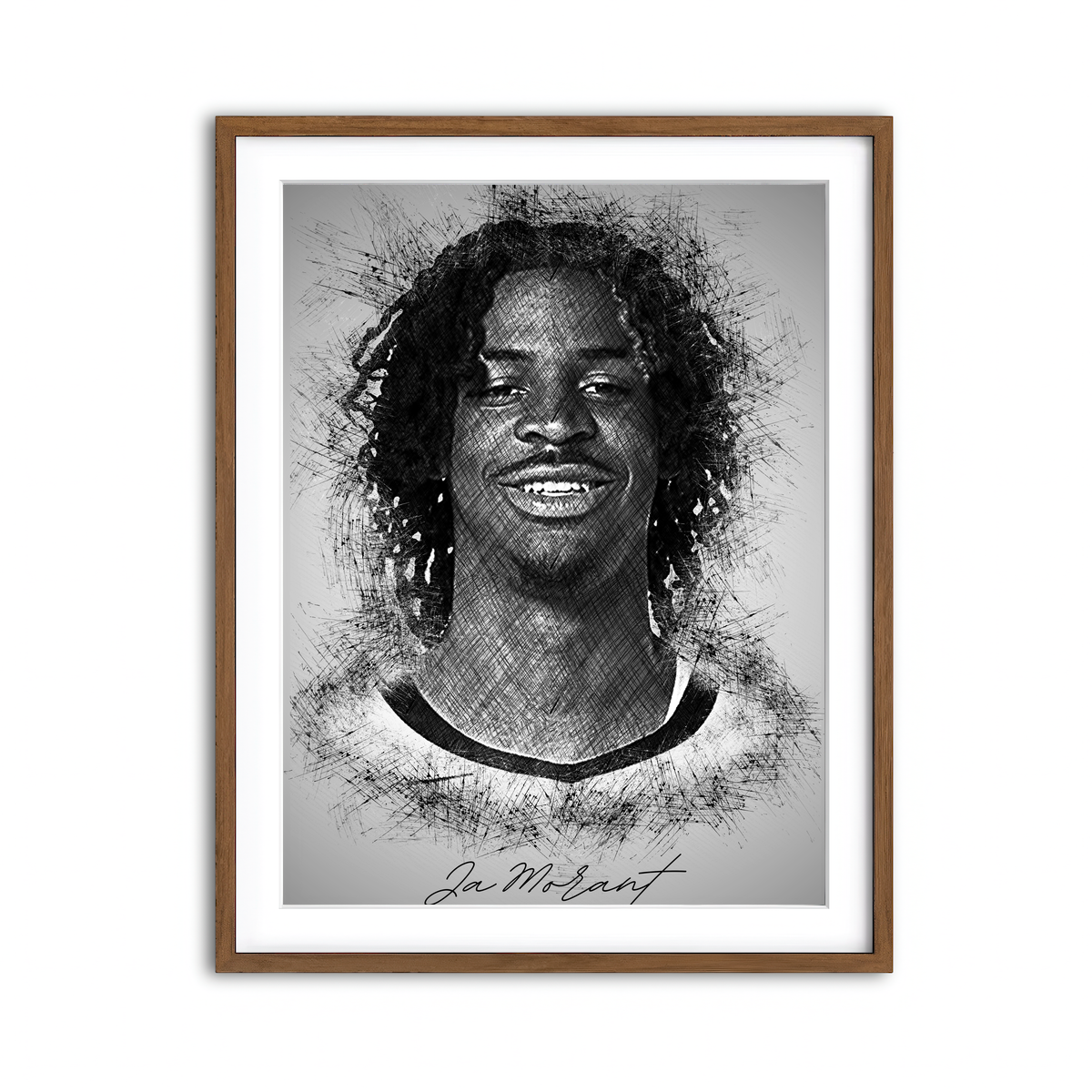 Framed Print 3x4 Walnut