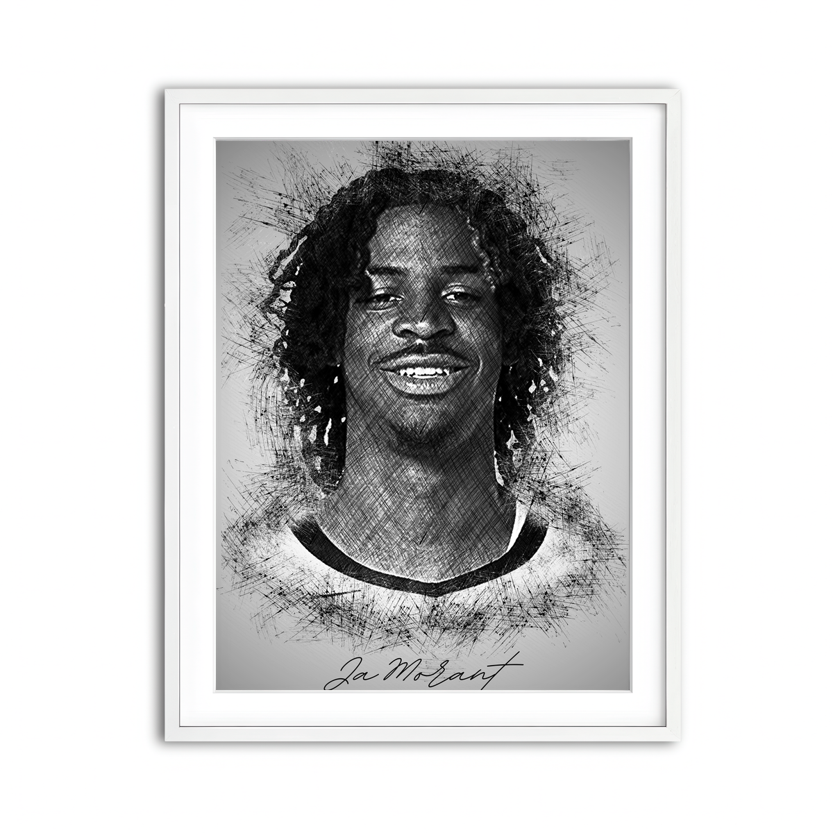 Framed Print 3x4 White